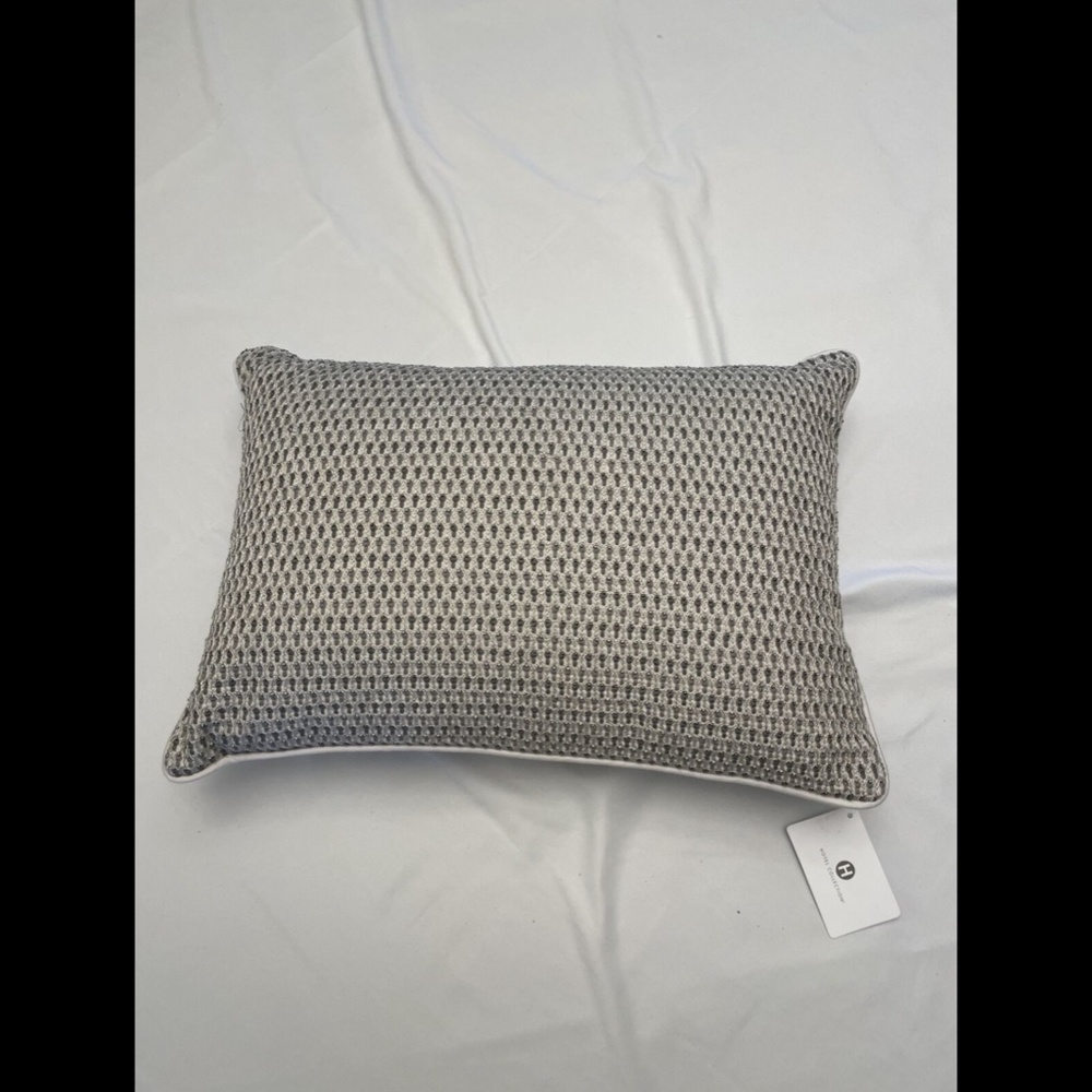 NWT Hotel Collection Interlattice Embroidered‎ Decorative Pillow